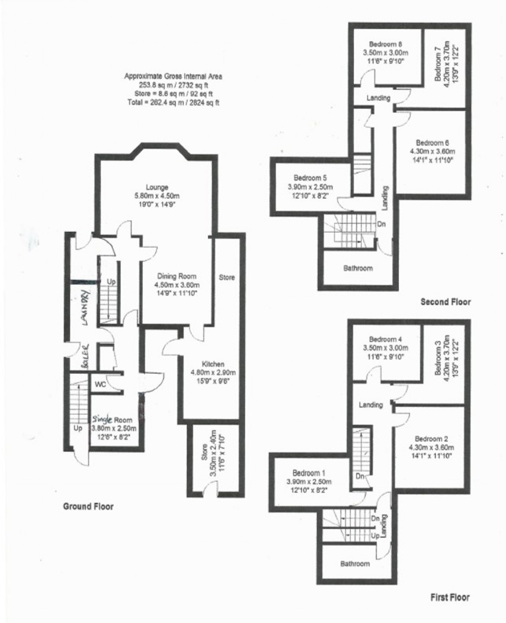 Floorplans For Blackboy Road, BILLS INCLUDED, Exeter