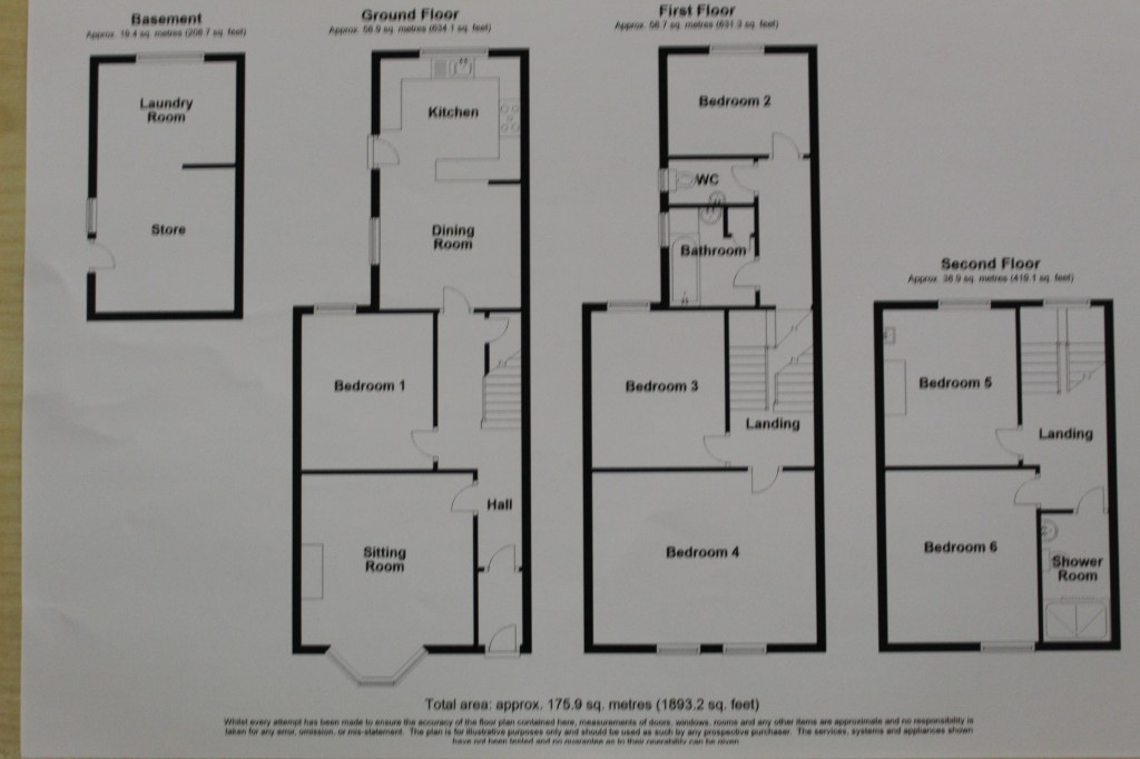 Floorplans For Dinham Road, Exeter