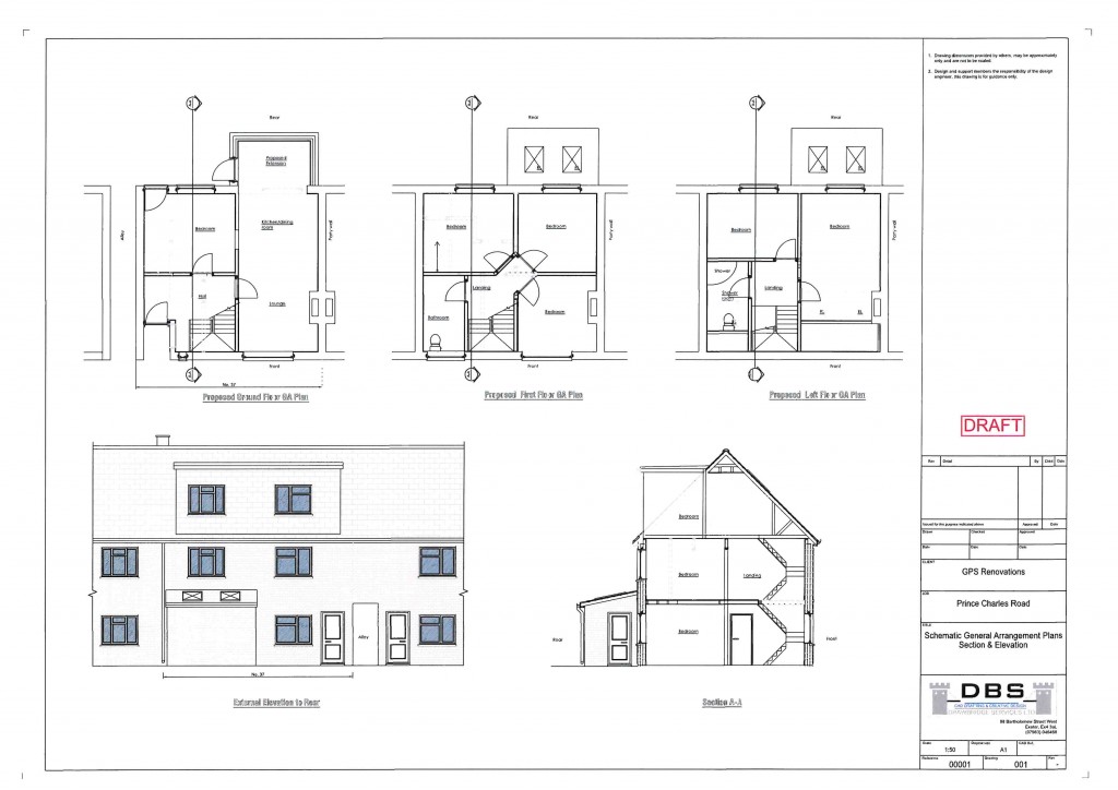 Floorplans For Prince Charles Road, Exeter